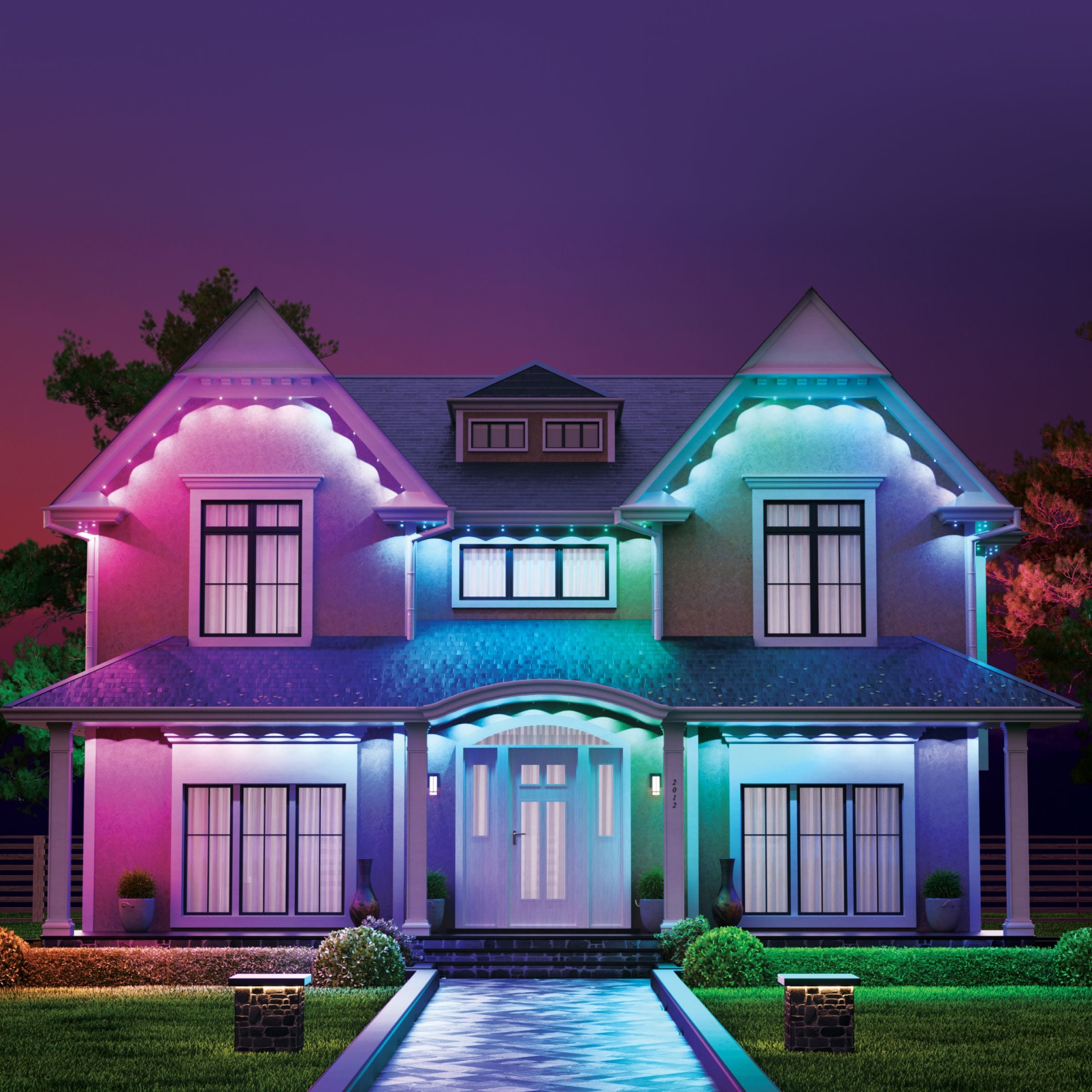 Smart Multicolor Permanent Outdoor Lights Starter Kit 98ft (30m)