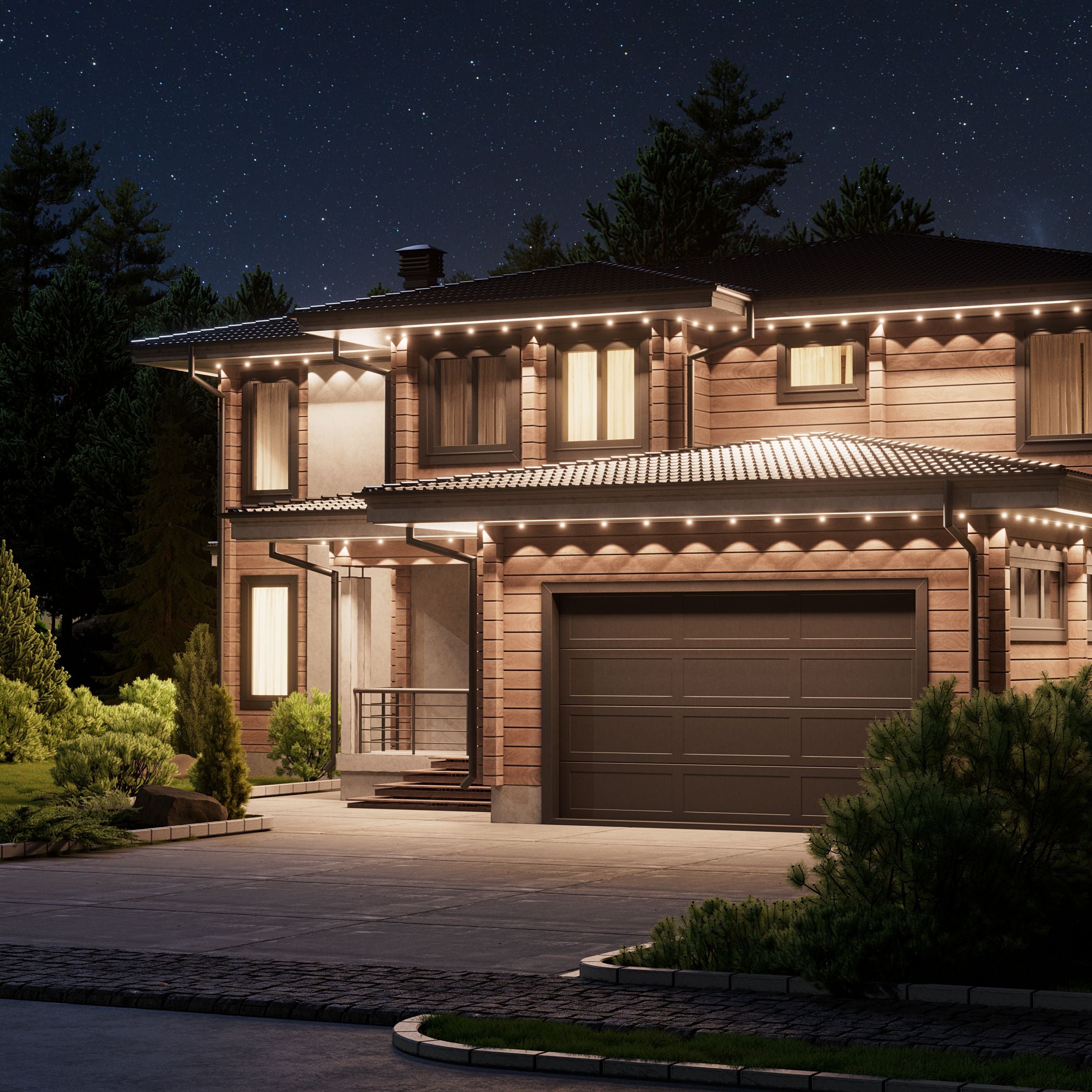 Smart Multicolor Permanent Outdoor Lights Starter Kit 98ft (30m)