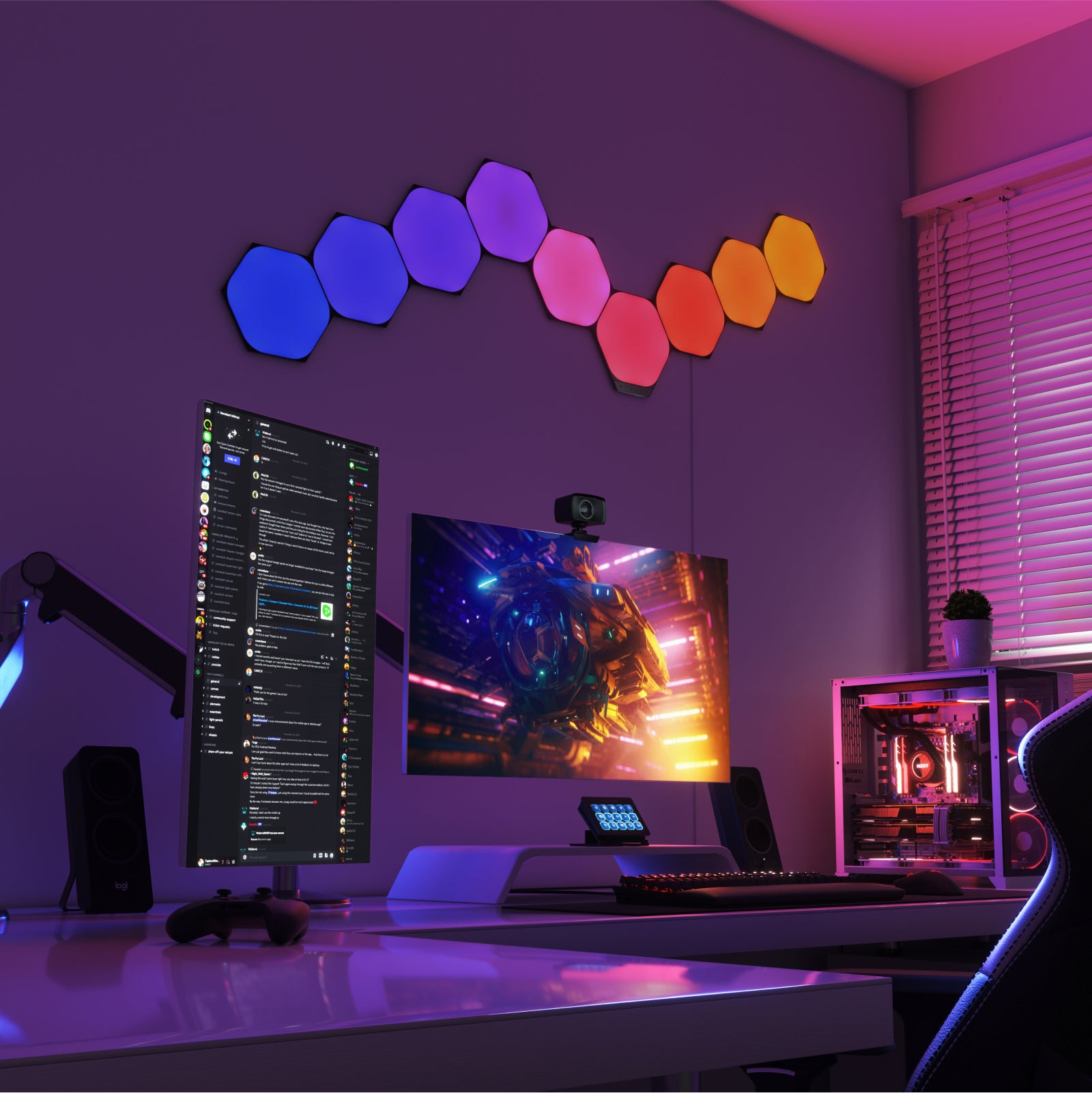 Shapes Limited Edition Ultra Black Hexagons Starter Kit (9 Panels)