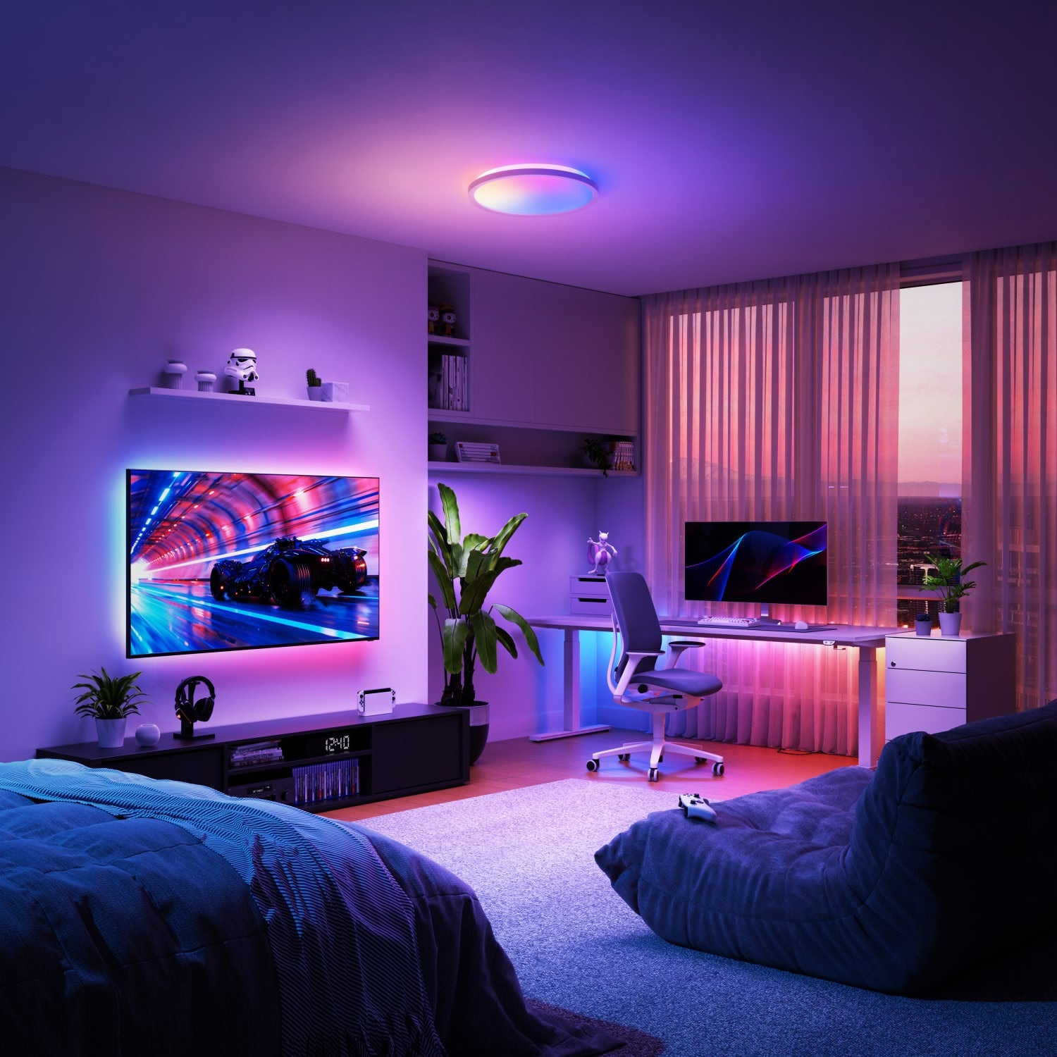 Nanoleaf Smart Multicolor Ceiling Light (2 Pack)