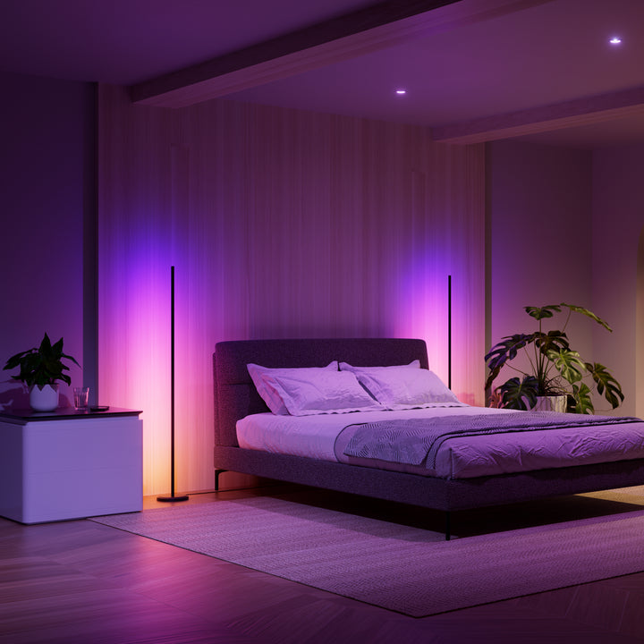 Matter Smart Multicolor Floor Lamp (2 Pack)