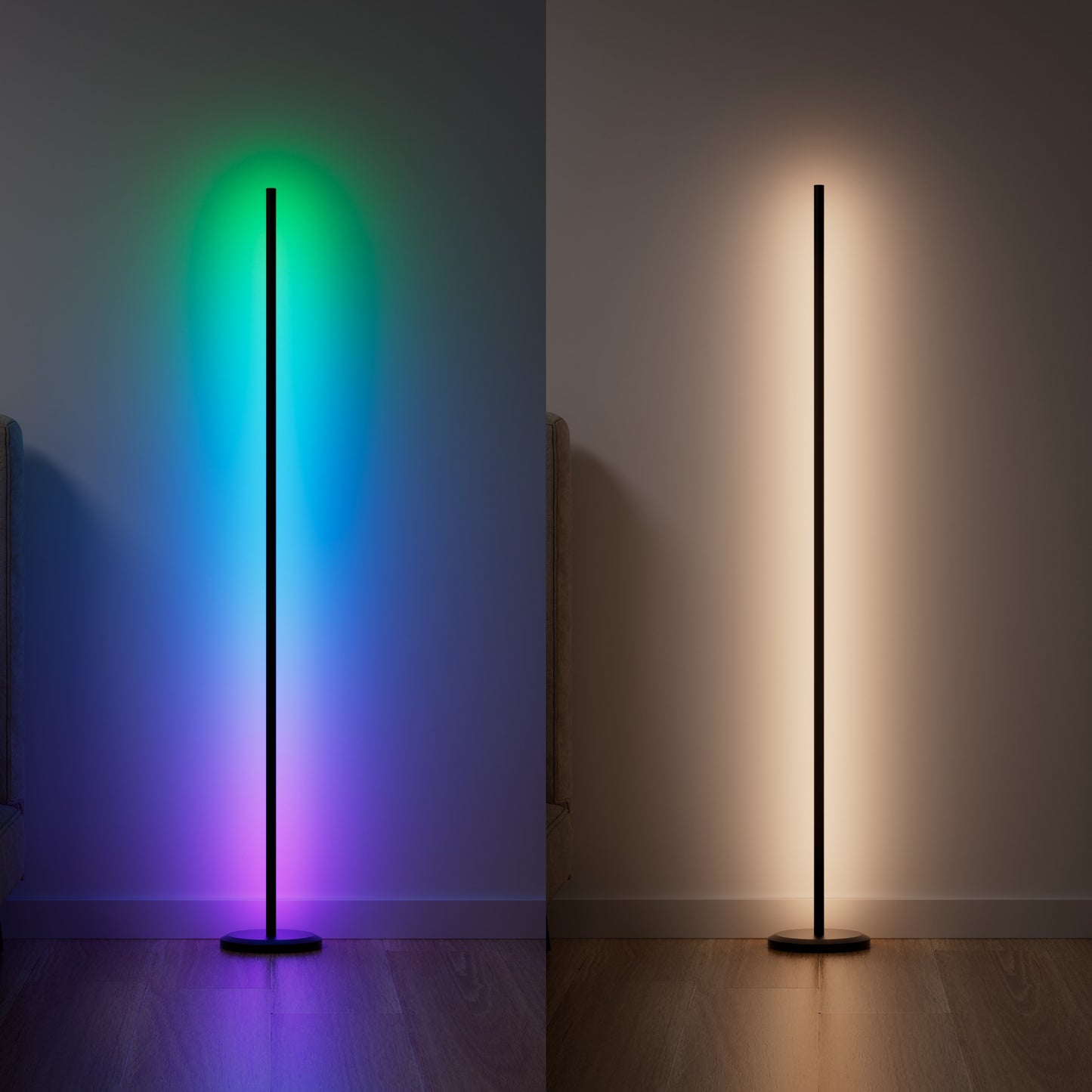 Matter Smart Multicolor Floor Lamp (2 Pack)