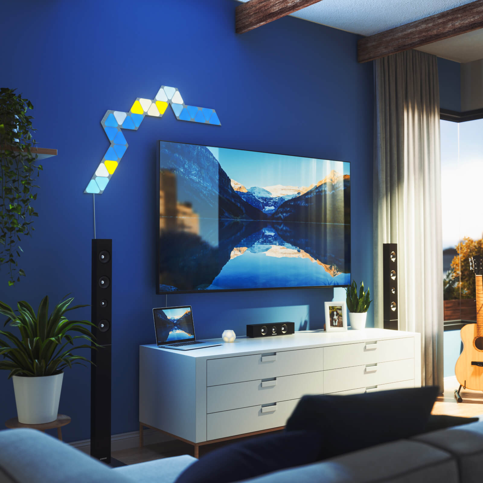Nanoleaf Shapes Mini Triangles Expansion | Smart LED Light Panels