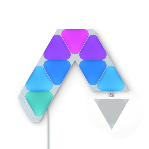 Nanoleaf Shapes Mini Triangles | Smart LED Light Panel Kit (9