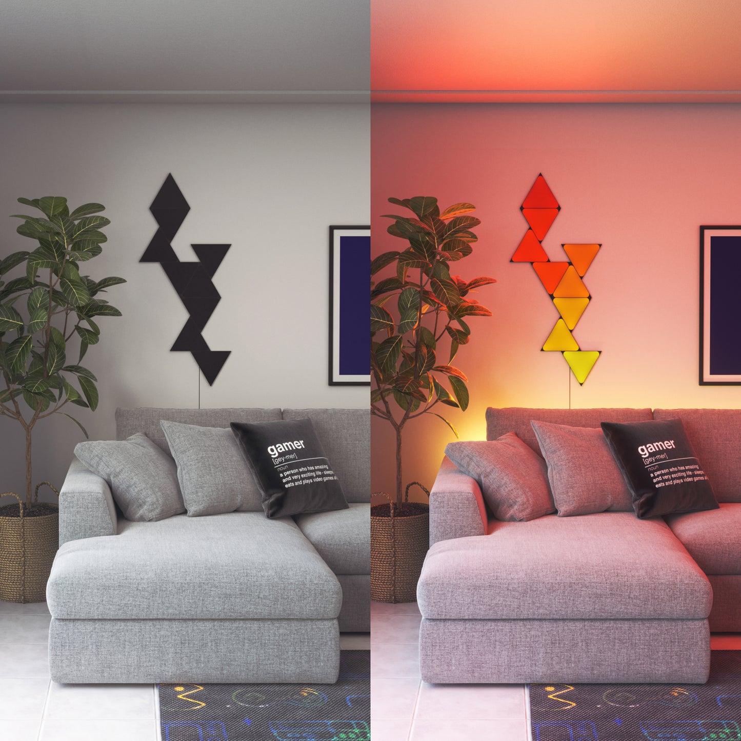 Shapes Limited Edition Ultra Black Mini Triangles Expansion Pack (10 Panels)