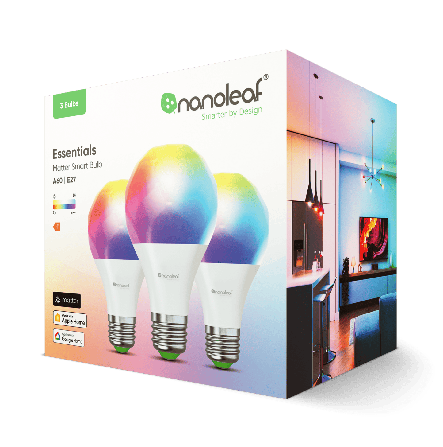 Matter Thread B22 Smart Bulbs (3 Pack)