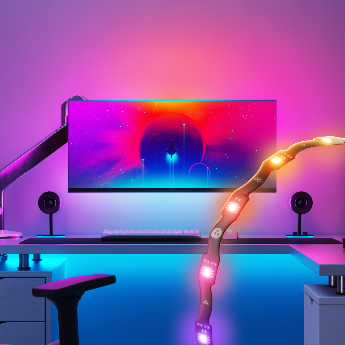 Nanoleaf 4D | PC Screen Mirror Lightstrip | 2.5M | USB | Global
