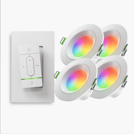 Sense+ Wireless Switch + Donwlights (4pk) Bundle