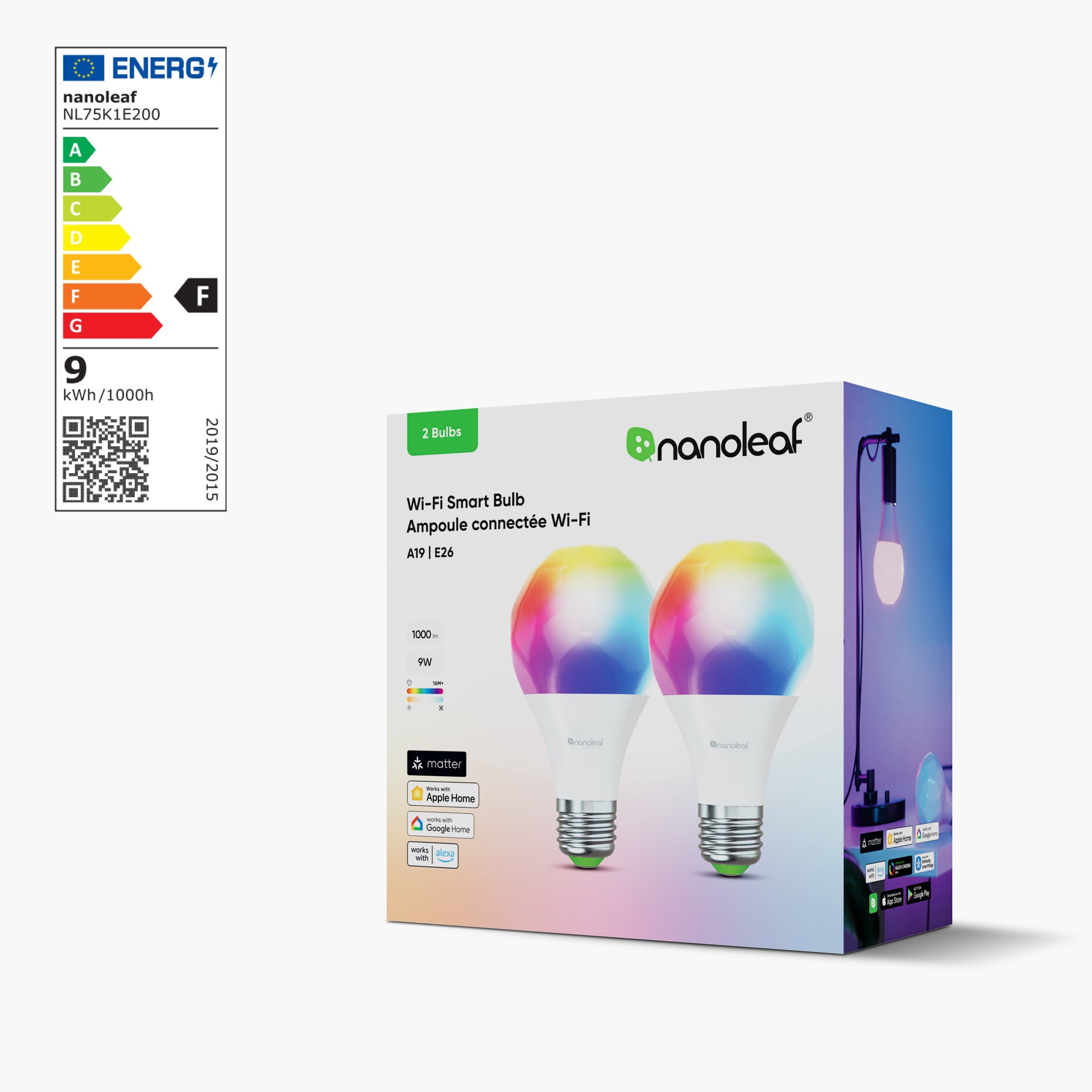 Matter Wi-Fi E27 Smart Bulb (2 Pack) | UK