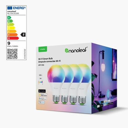 Matter Wi-Fi E27 Smart Bulb (4 Pack)