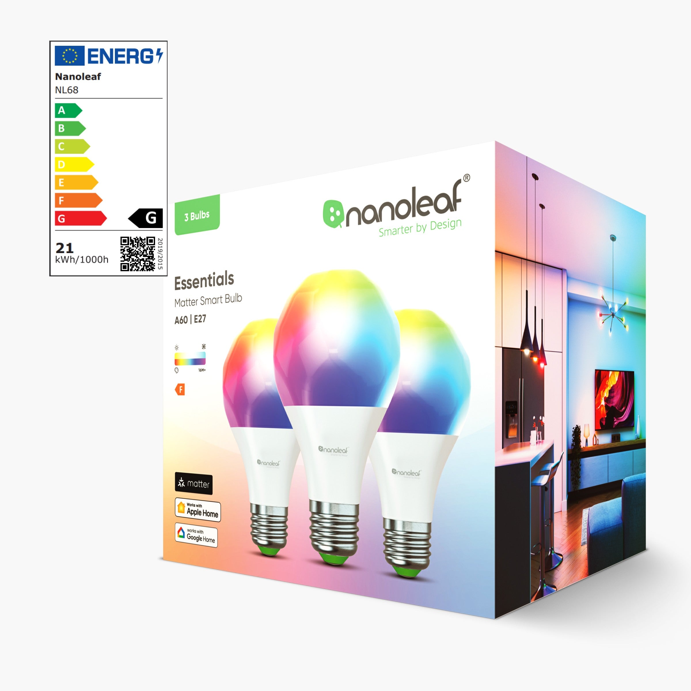Matter Thread E27 Smart Bulb (9 Pack)