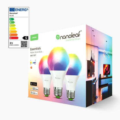 Matter Thread E27 Smart Bulb (9 Pack)